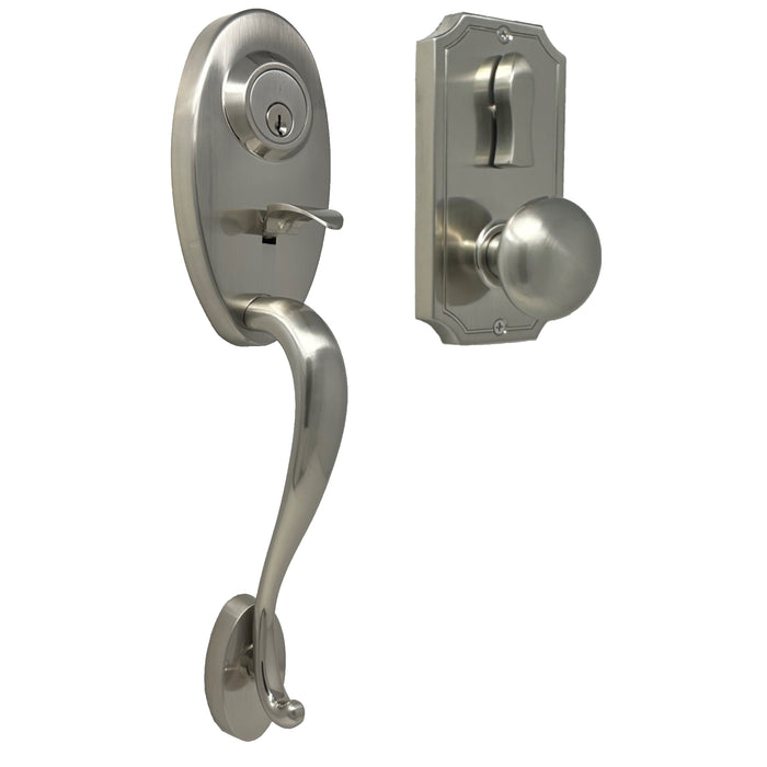 Lexington 1400 Series Handleset with Impresa knob - Deadbolt Keyed One Side