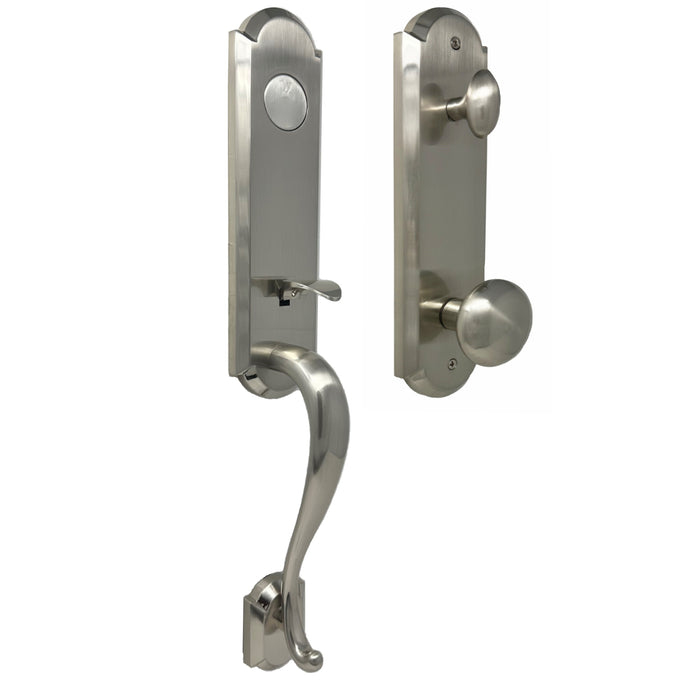 Mansion Handleset - Deadbolt Keyed One Side