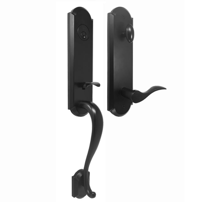 Mansion Handleset - Deadbolt Keyed One Side
