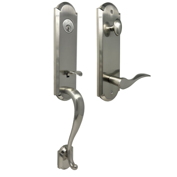 Mansion Handleset - Deadbolt Keyed One Side