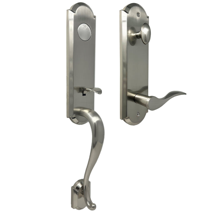 Mansion Handleset - Deadbolt Keyed One Side