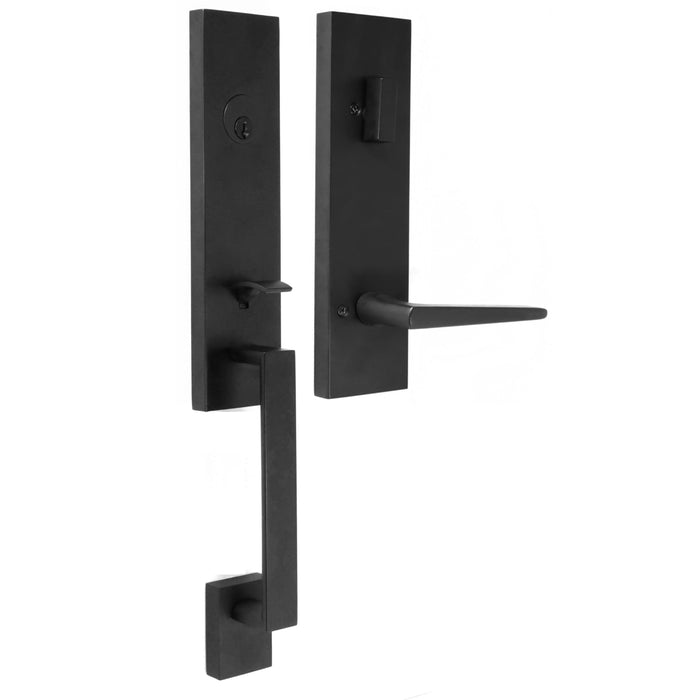 Leighton Handleset with Philtower Lever - Deadbolt Keyed One Side