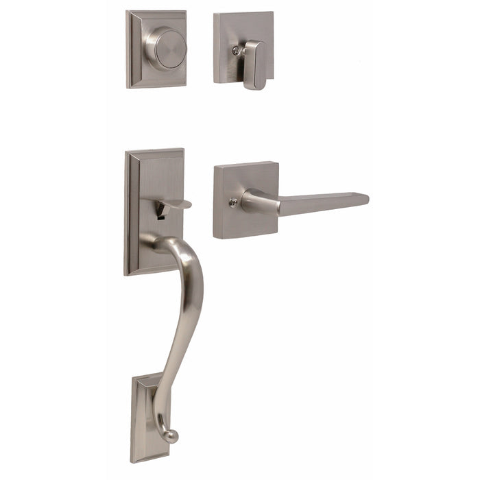Mayo Handleset with Philtower Lever - Deadbolt Keyed One Side