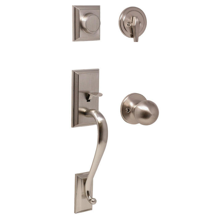 Mercy Handleset with Hudson Knob - Keyed One Side