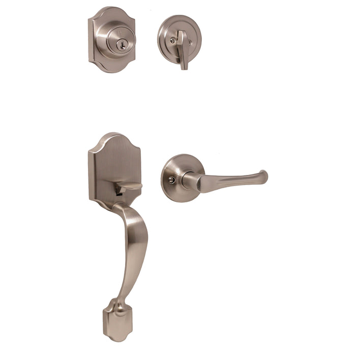 Parkside Handleset with Somerset Lever - Keyed One Side