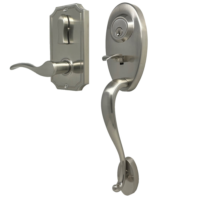 Lexington 1400 Series Handleset with Impresa knob - Deadbolt Keyed One Side