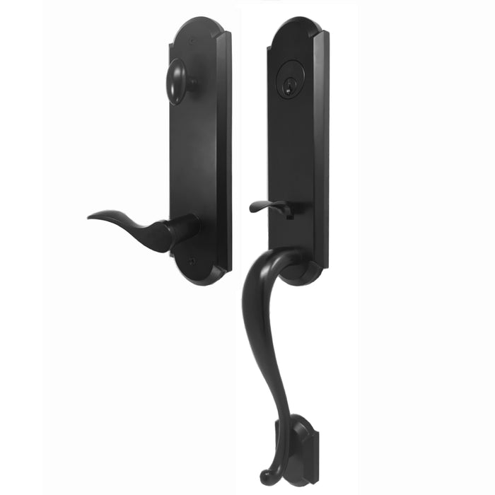 Mansion Handleset - Deadbolt Keyed One Side