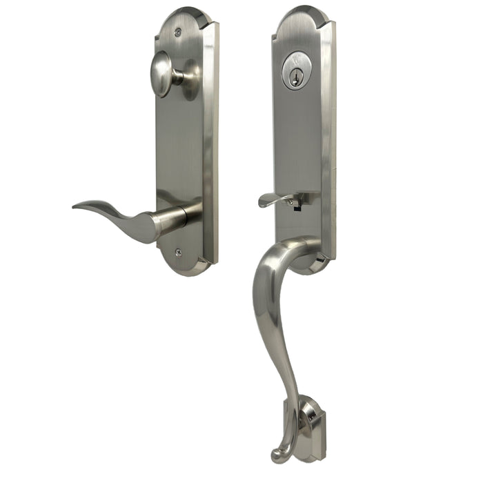 Mansion Handleset - Deadbolt Keyed One Side
