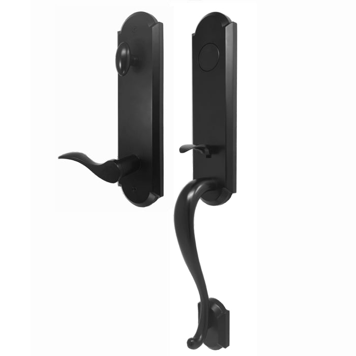 Mansion Handleset - Deadbolt Keyed One Side