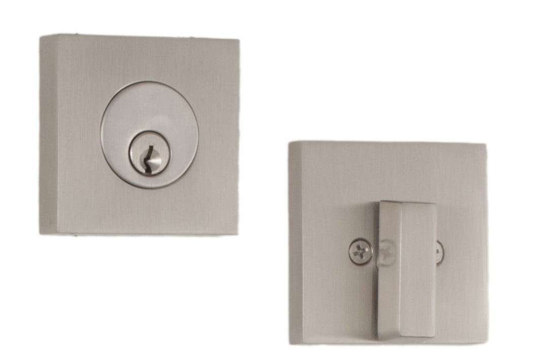 Weslock Square Single Cylinder Deadbolt UL - Keyed One Side