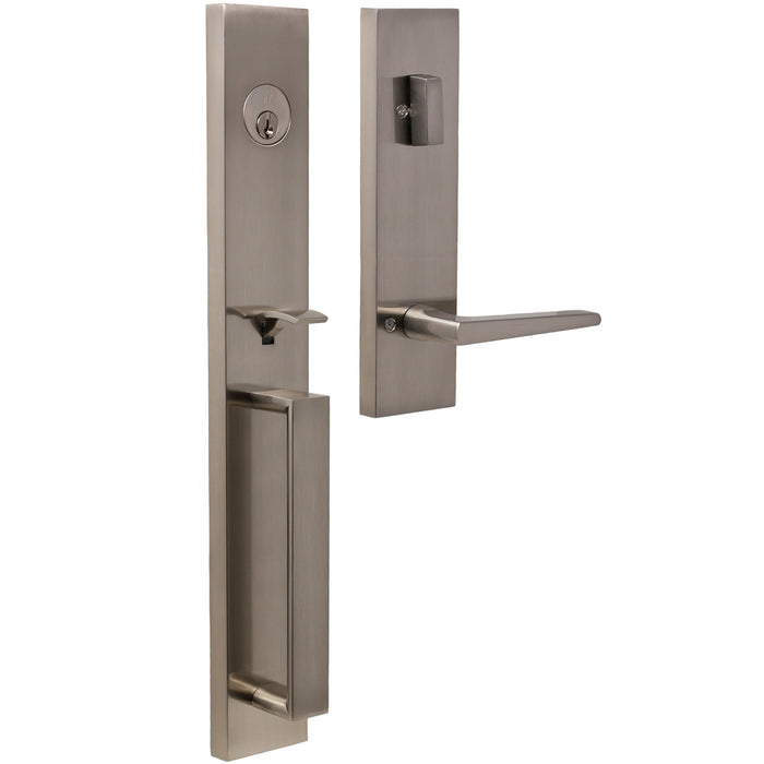 Xanthis Handleset with Philtower Lever - Deadbolt Keyed One Side