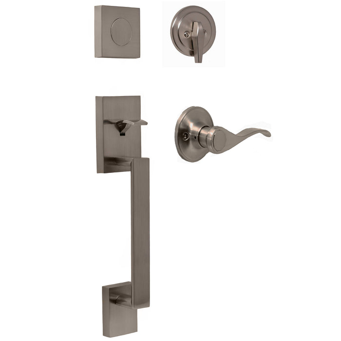 Bailey Handleset with New Haven Lever - Keyed One Side