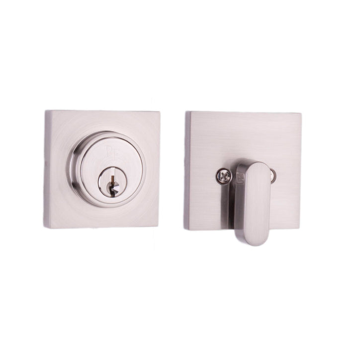 Weslock Square Single Cylinder Deadbolt - Keyed One Side