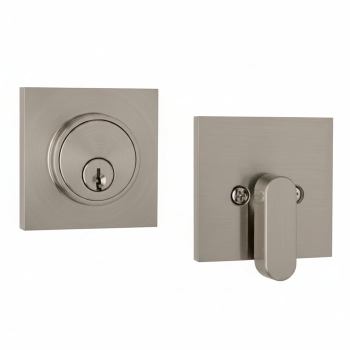 Weslock Square Single Cylinder Deadbolt - Keyed One Side