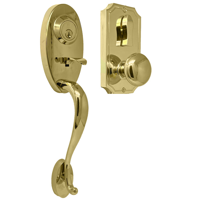 Lexington 1400 Series Handleset with Impresa knob - Deadbolt Keyed One Side