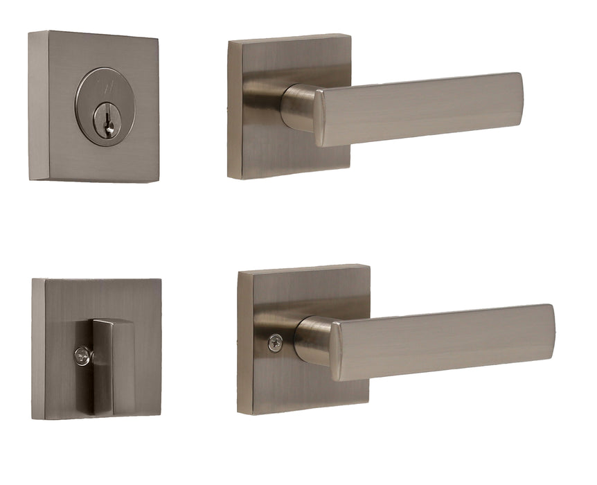 Deadbolt with  Passage Utica Lever