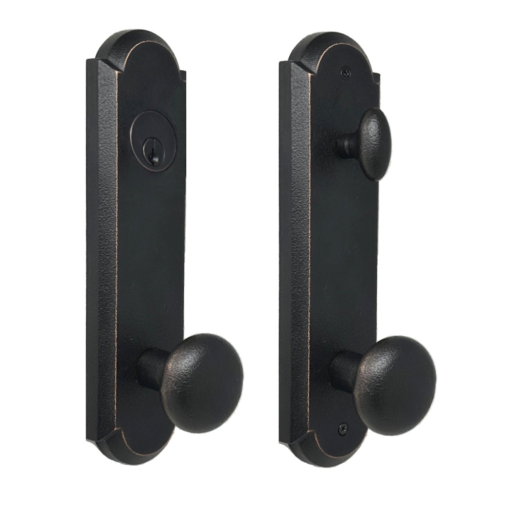 Tramore Entry Handle with Wexford knob — weslock
