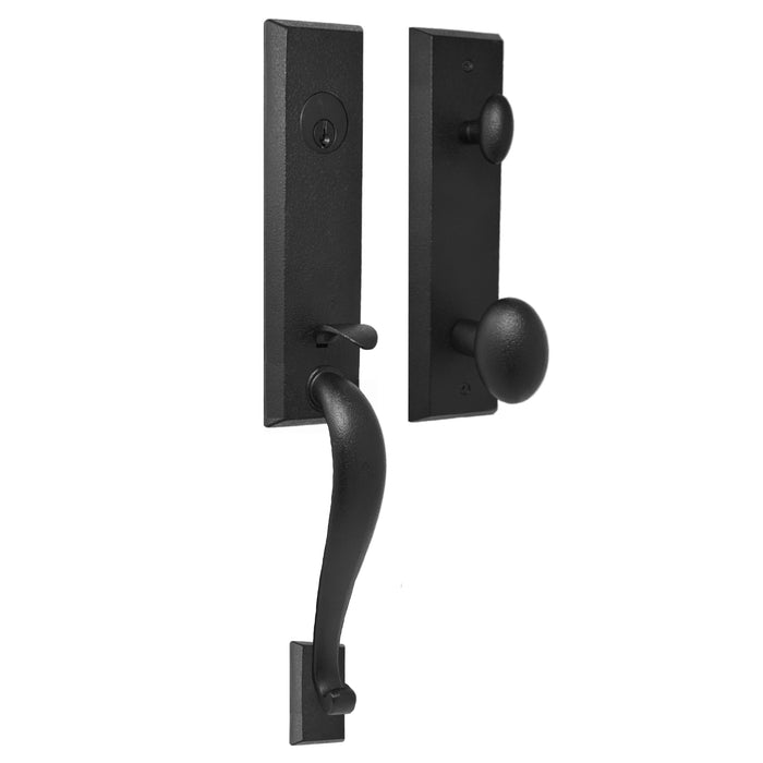 Greystone Entry Handle with Durham knob