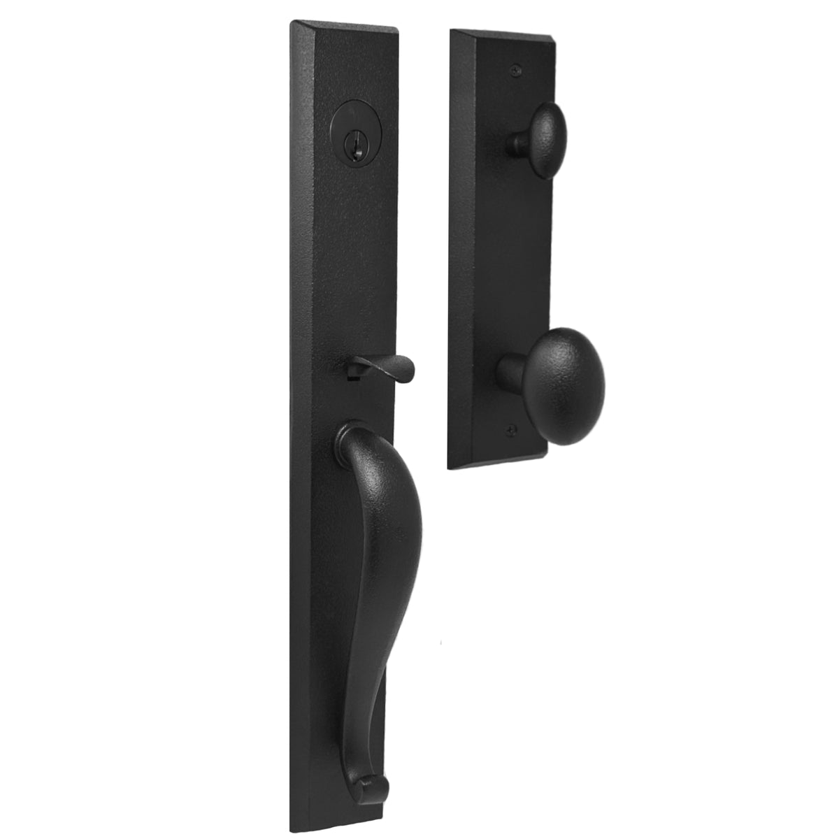 Rockford Entry Handle with Durham knob — weslock