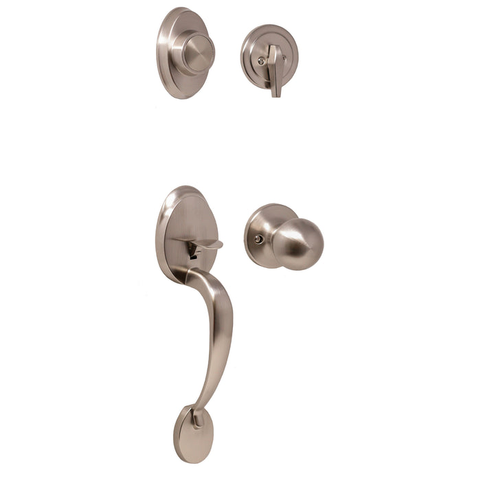 Hillcrest Handleset with Hudson Knob - Keyed One Side