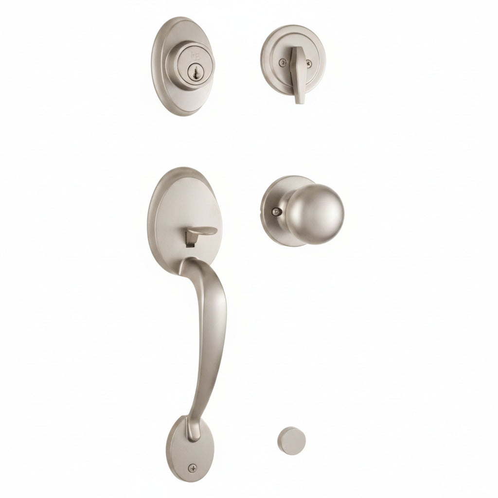 Hillcrest Handleset with Salem Knob - Keyed One Side — weslock