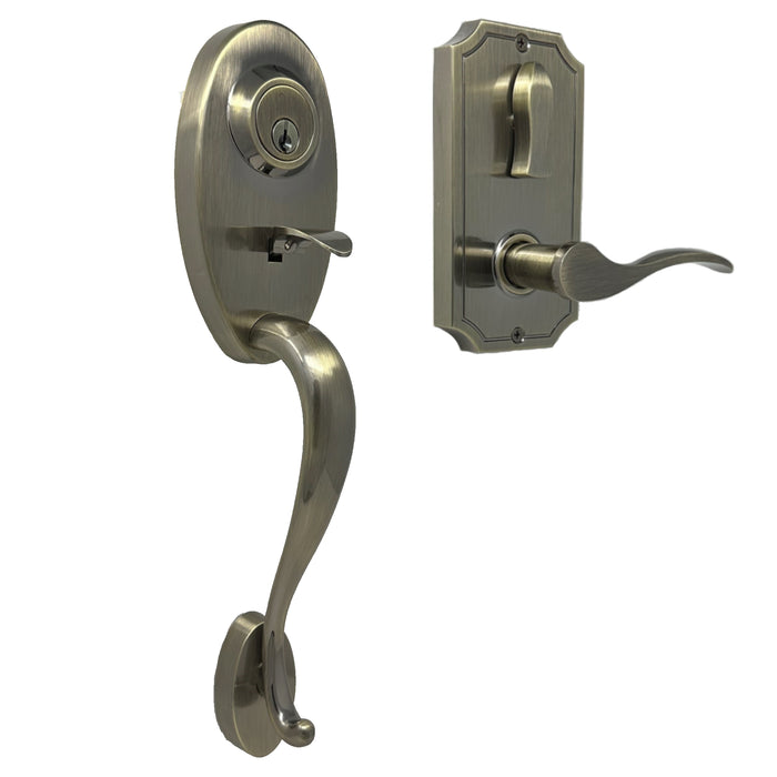 Lexington 1400 Series Handleset with Impresa knob - Deadbolt Keyed One Side