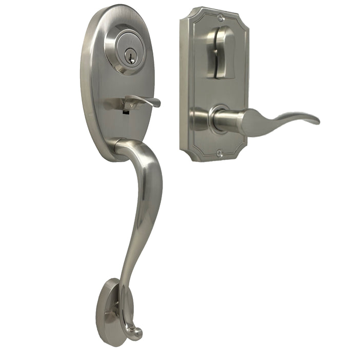 Lexington 1400 Series Handleset with Impresa knob - Deadbolt Keyed One Side