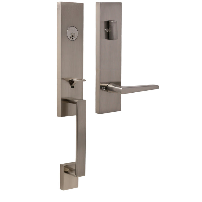 Leighton Handleset with Philtower Lever - Deadbolt Keyed One Side