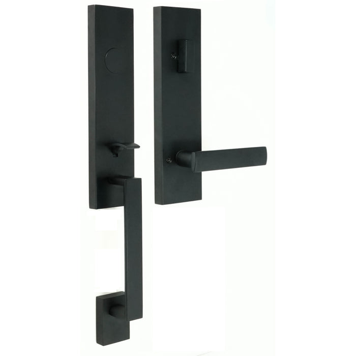 Leighton Handleset with Utica Lever - Deadbolt Keyed One Side