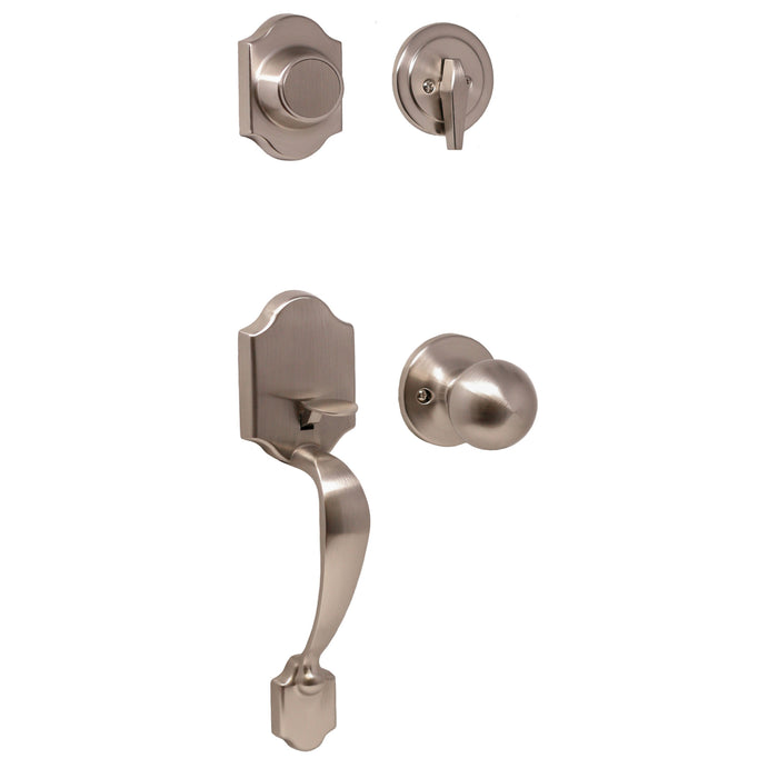 Parkside Handleset with Hudson Knob - Keyed One Side