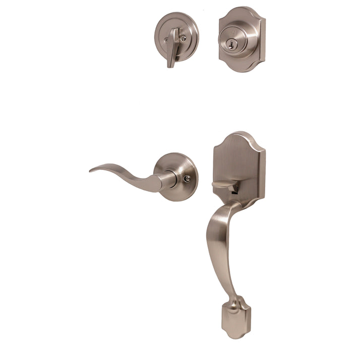 Parkside Handleset with New Haven Lever - Keyed One Side