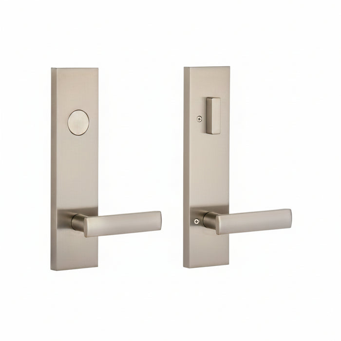 Addy Handleset with Utica Lever - Deadbolt Keyed One Side