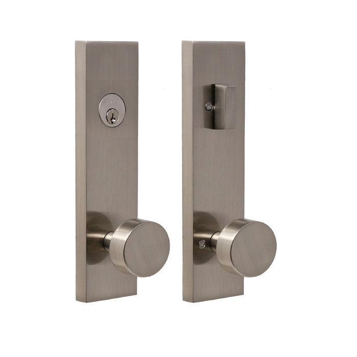 Addy Handleset with Mesa Knob - Deadbolt Keyed One Side